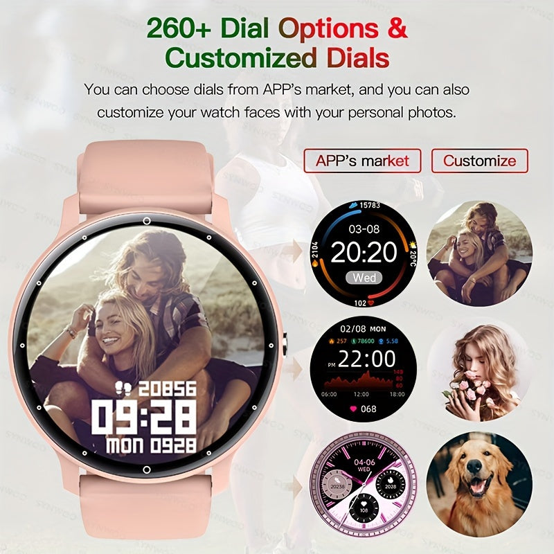 Men and Women Smartwatch with 3.25cm Touch Screen Digital Display Fitness Tracker
