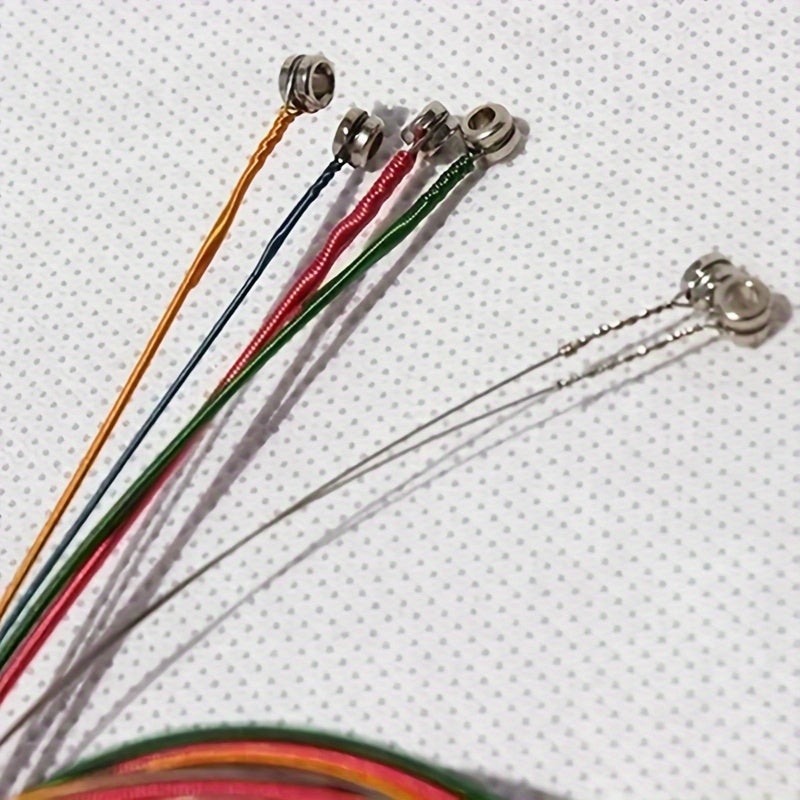6 Pack Rainbow Guitar Strings for Acoustic and Classic Guitars