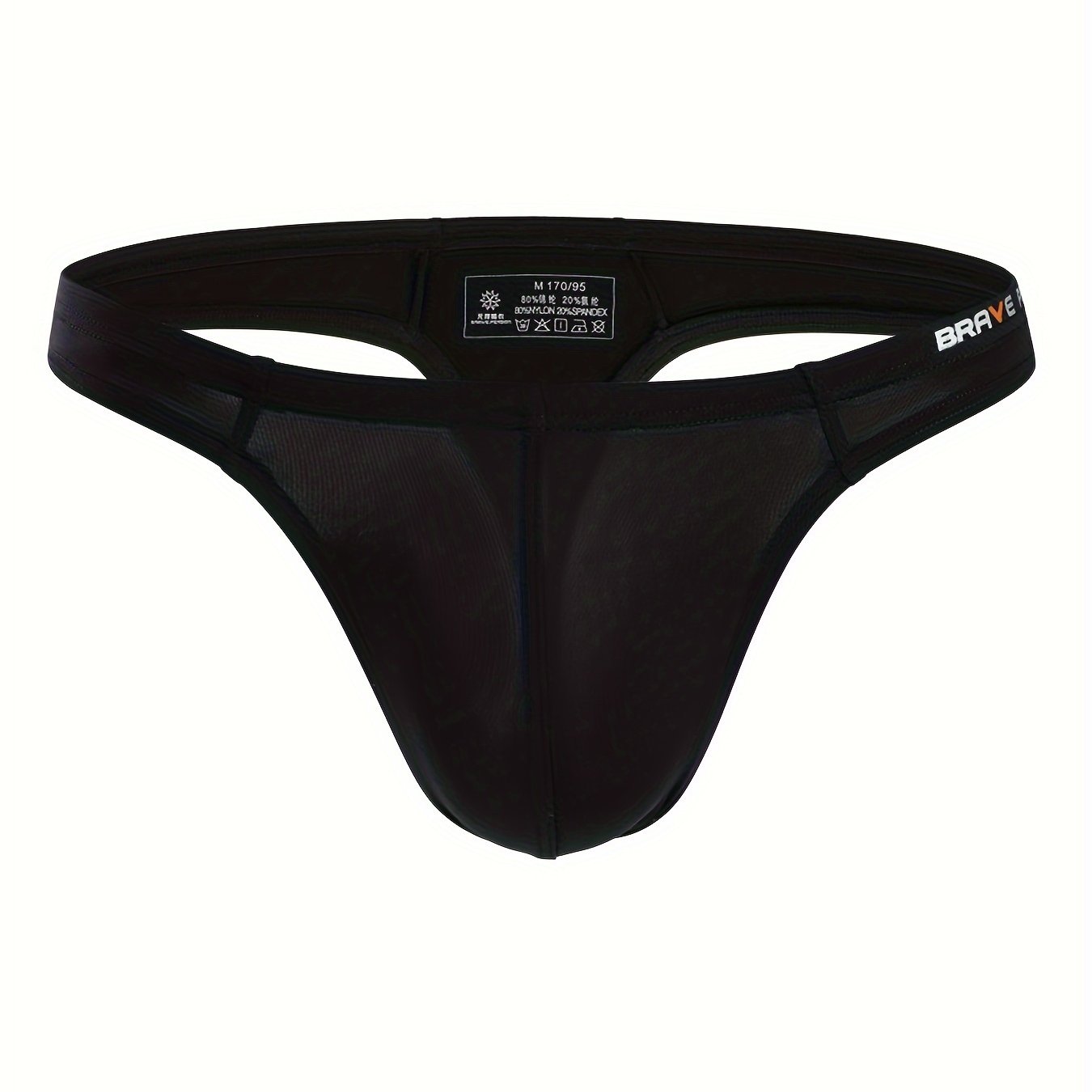 Men's Low-Waist Fitness T-Pants Stretch U-Shape Thongs