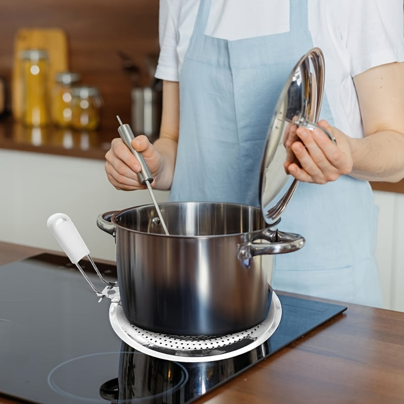 Прочный держатель для кастрюль из нержавеющей стали с двухслойным дизайном для сковородок