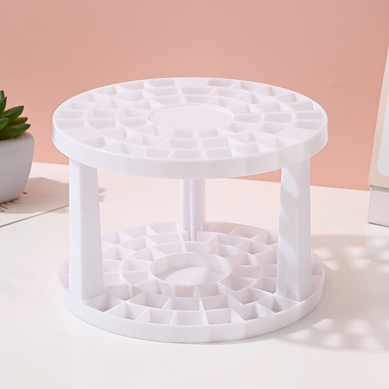 Circular Brush Storage Rack for Pencils Pens Makeup Brushes Countertop Organizer