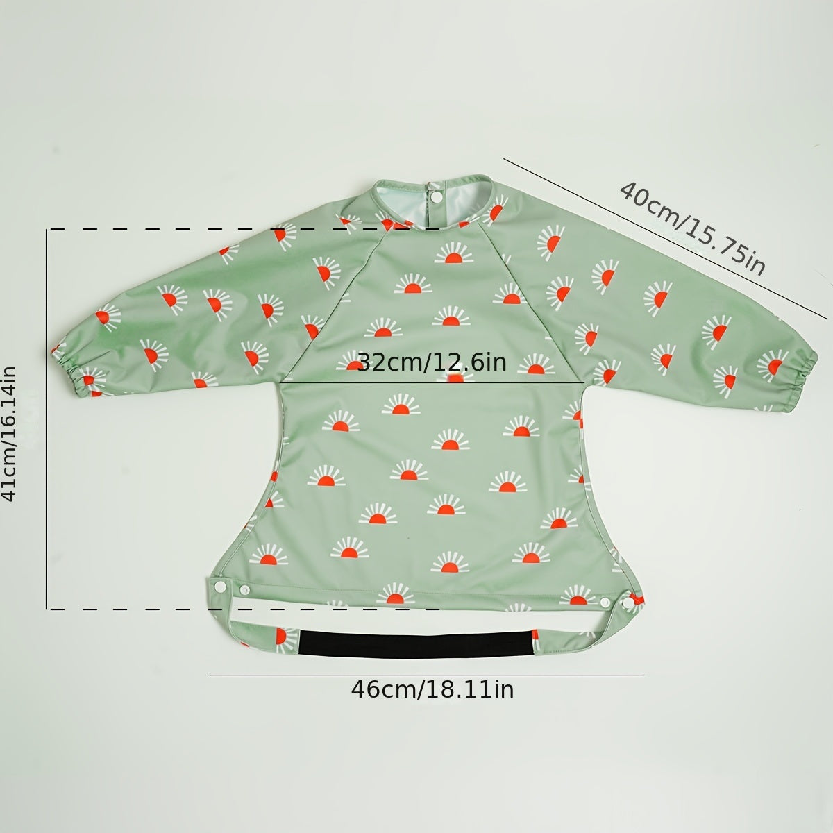 Baby Waterproof Feeding Bibs with Long Sleeves for Messy Meals and Painting