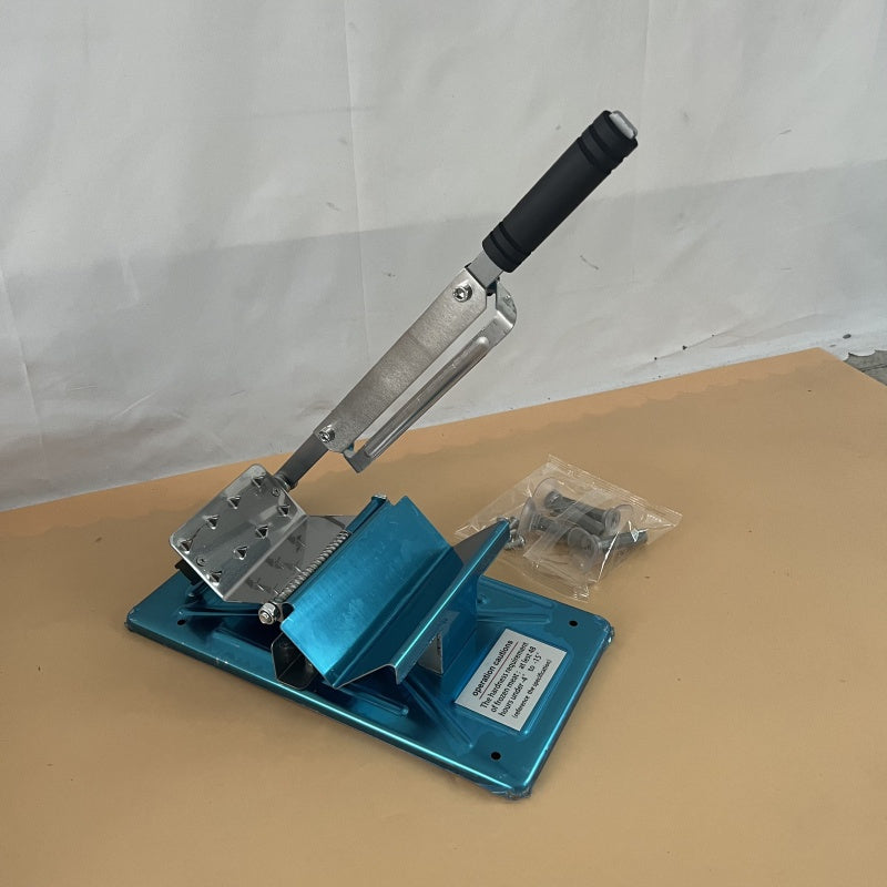 Stainless Steel Manual Meat Slicer for Meats Cheese Bread Adjustable Thickness