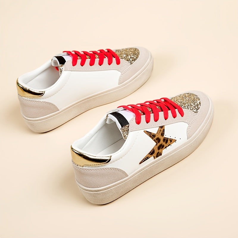 Women’s Casual Sneakers Lightweight Non-Slip Chunky Low Top Shoes