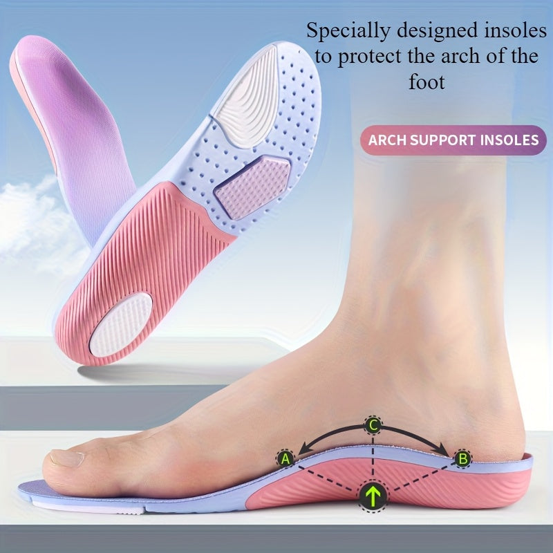 Women's 4D Ultra Soft Sports Insoles with Shock Absorption and Breathable Design