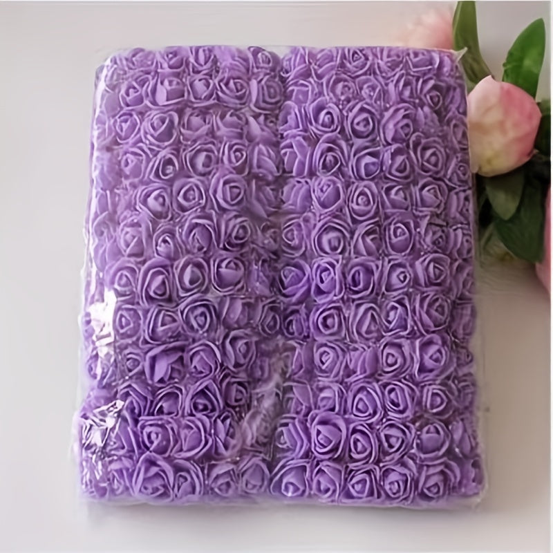 Artificial Rose Heads Pack of 144 for DIY Decor Wreaths Gift Box Accents