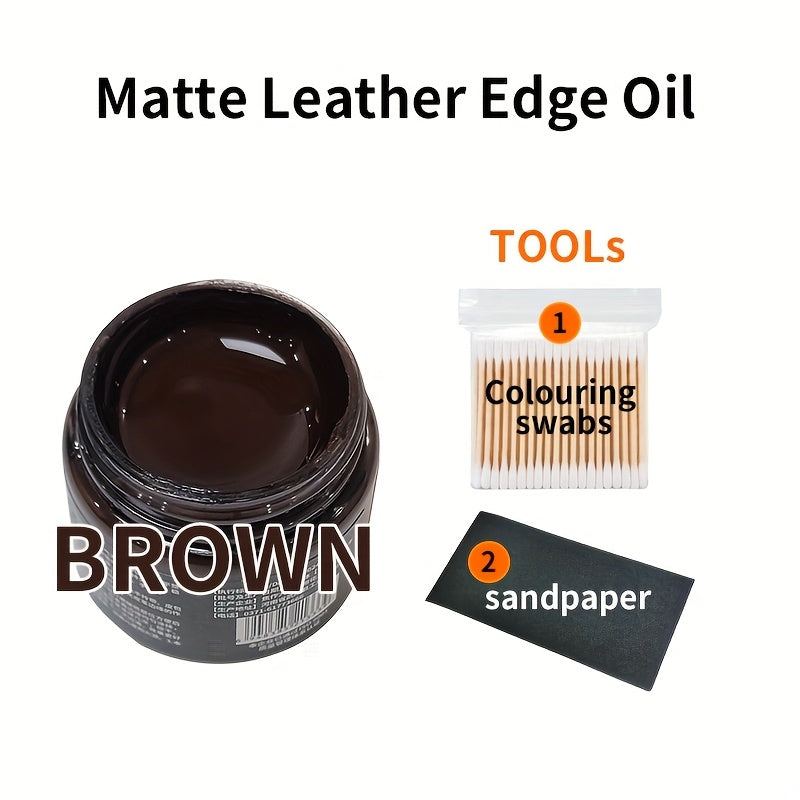 Leather Edge Coloring Kit 30ml for Bags Belts Wallets Leather Finish