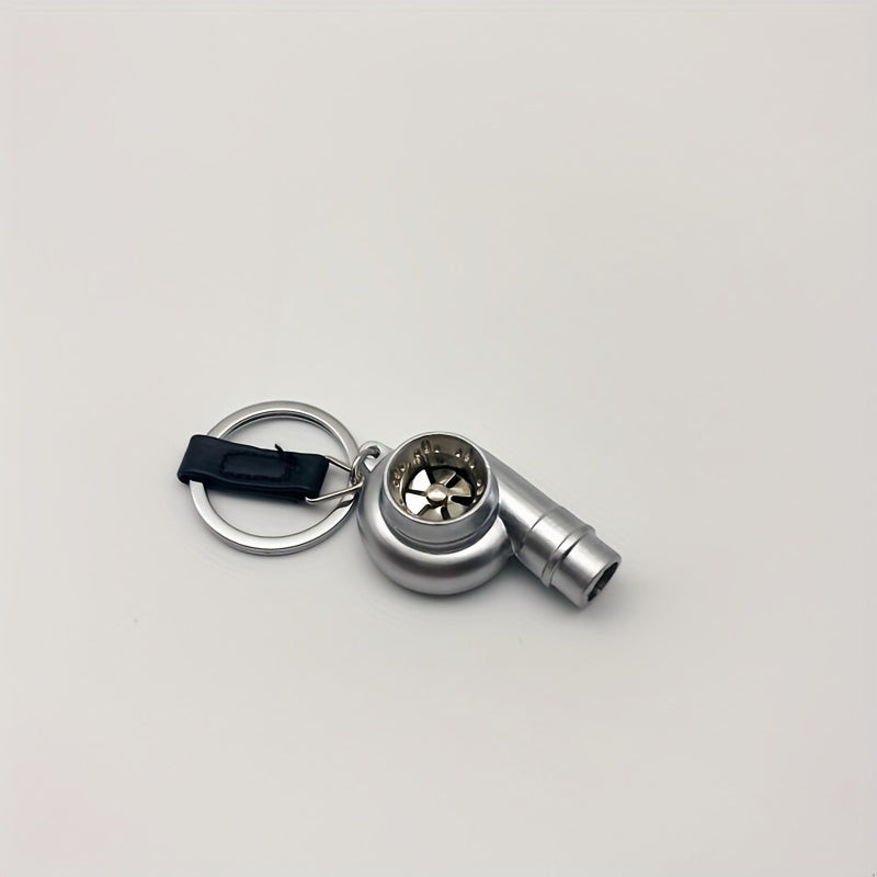 Rotating Turbine Keychain with Whistle for Car Enthusiasts and Gifts