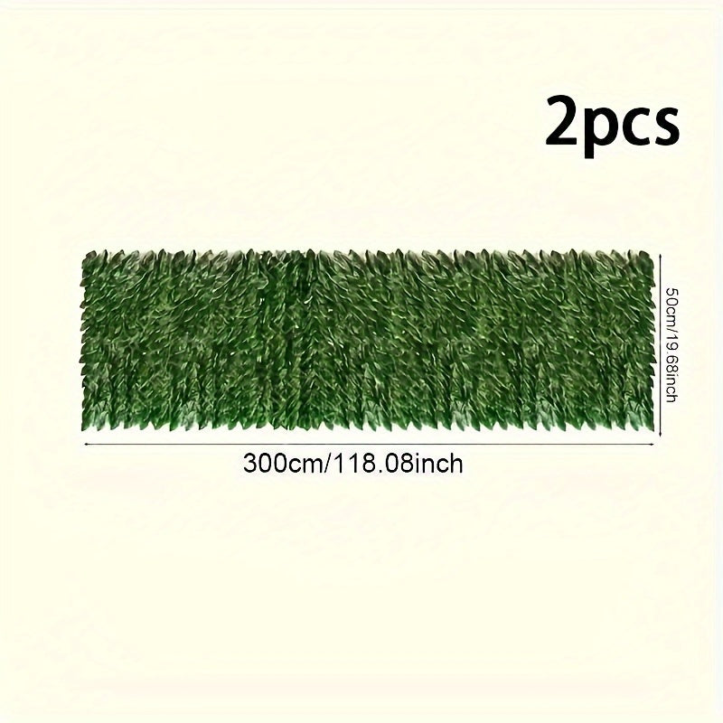 Artificial Ivy Fence 2 Rolls 3m Outdoor Garden Privacy Wall Wall-Mounted No Power