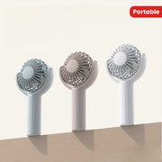 Portable Handheld Fan USB Rechargeable Small Compact Outdoor Use Large Wind Volume