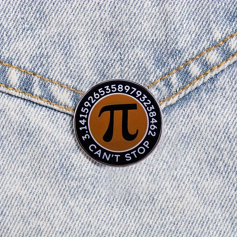 Zamonaviy Pi va Matematika Tenglamasi Brosh Pin - Ruxdan yasalgan, Har kuni kiyish va Rasmiy Tadbirlar uchun ideal