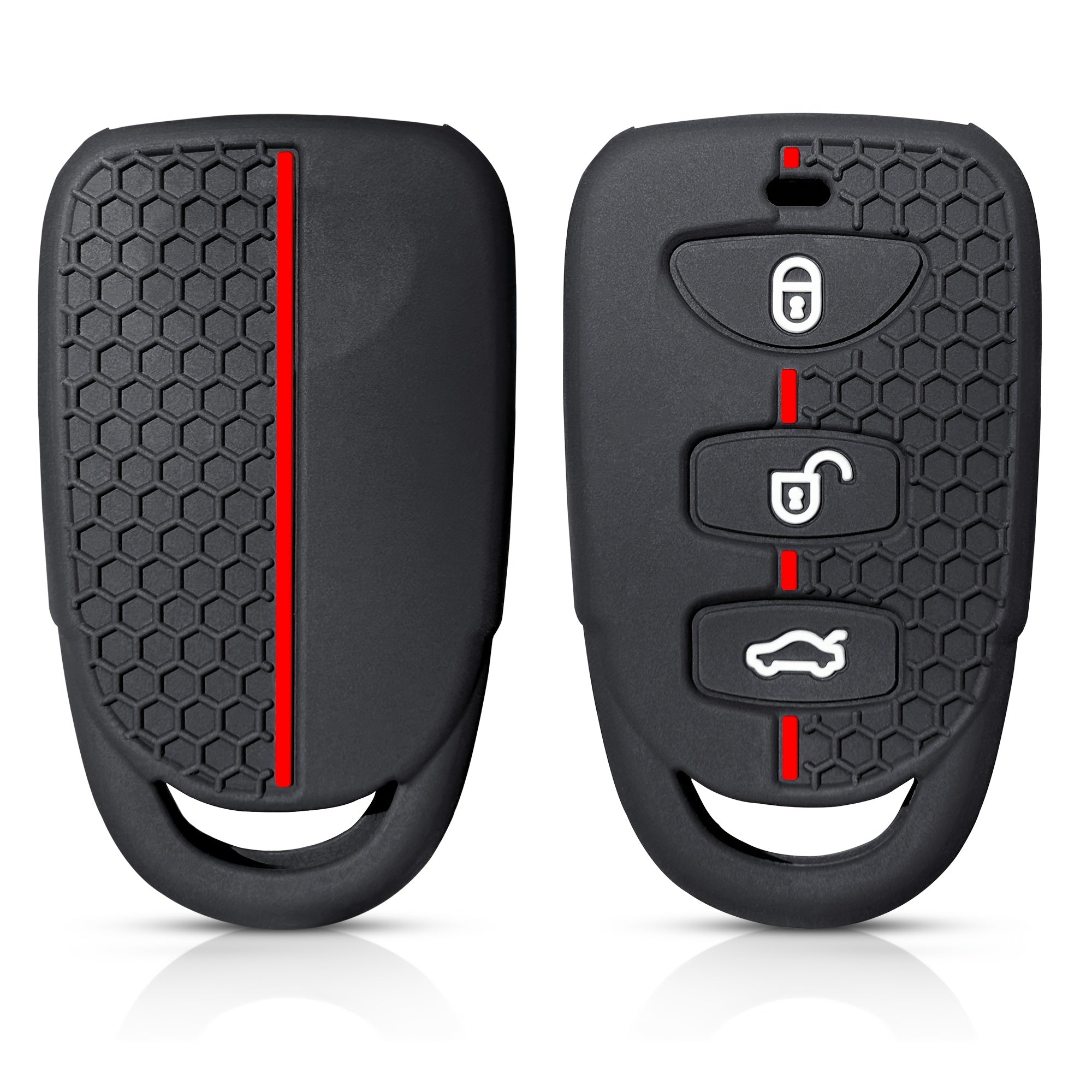 Silicone Key Cover for Car Remote, Universal Fit, Durable Keychain Accessory