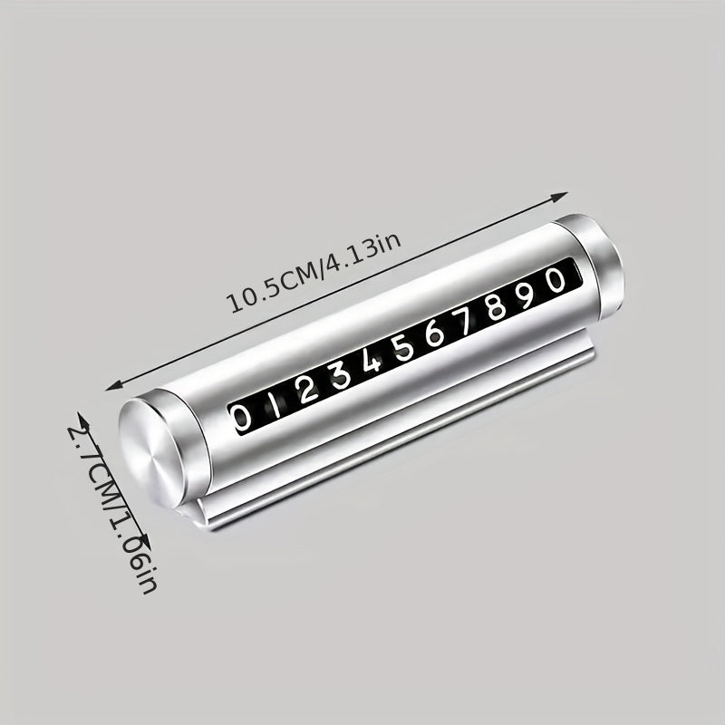 Vaqtinchalik to'xtash uchun telefon raqami plakati, transport vositasi aksessuari, yuqori haroratga chidamli