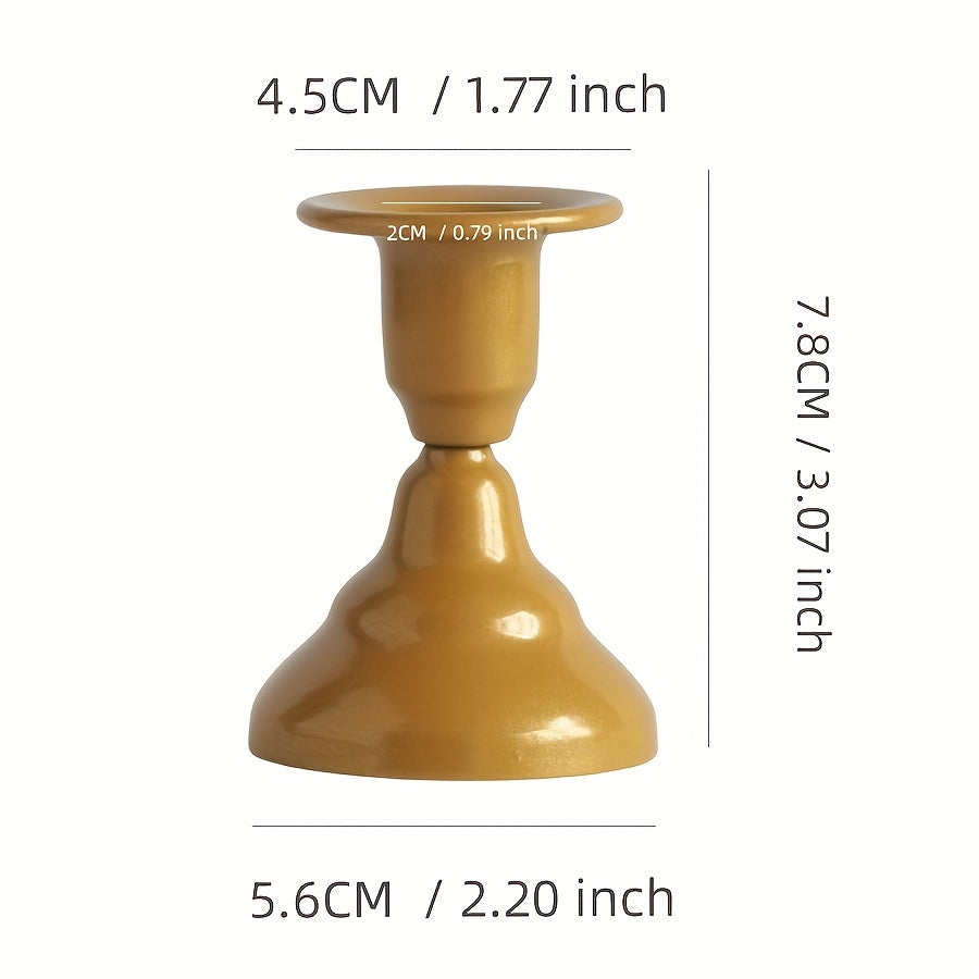 Metal Candle Holder for Romantic Dinners and Home Decor