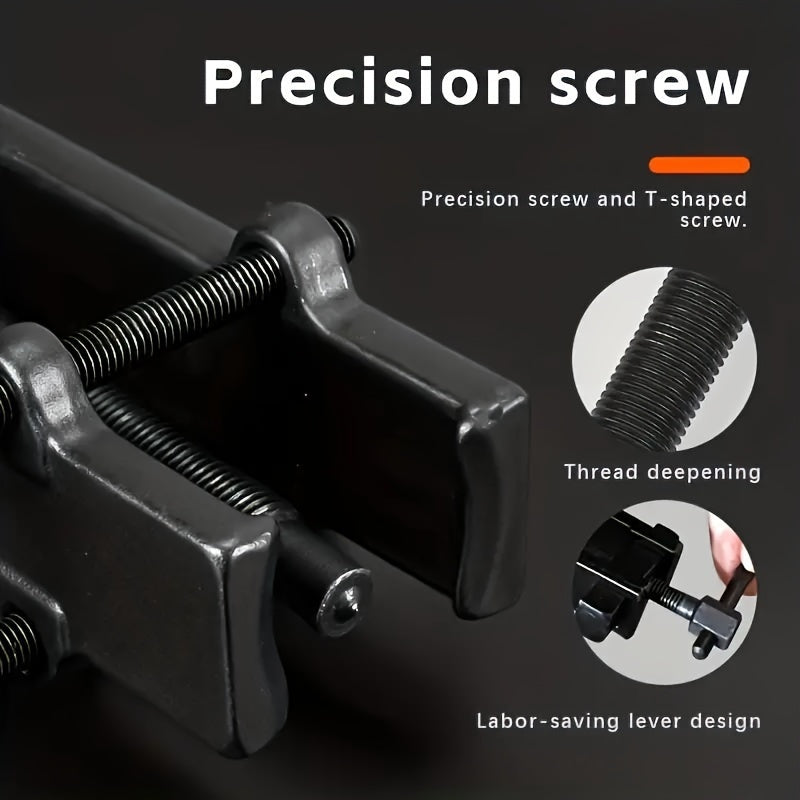 Black Steel 5.08cm Two Claw Puller Tool for Bearing Removal Automotive Repair