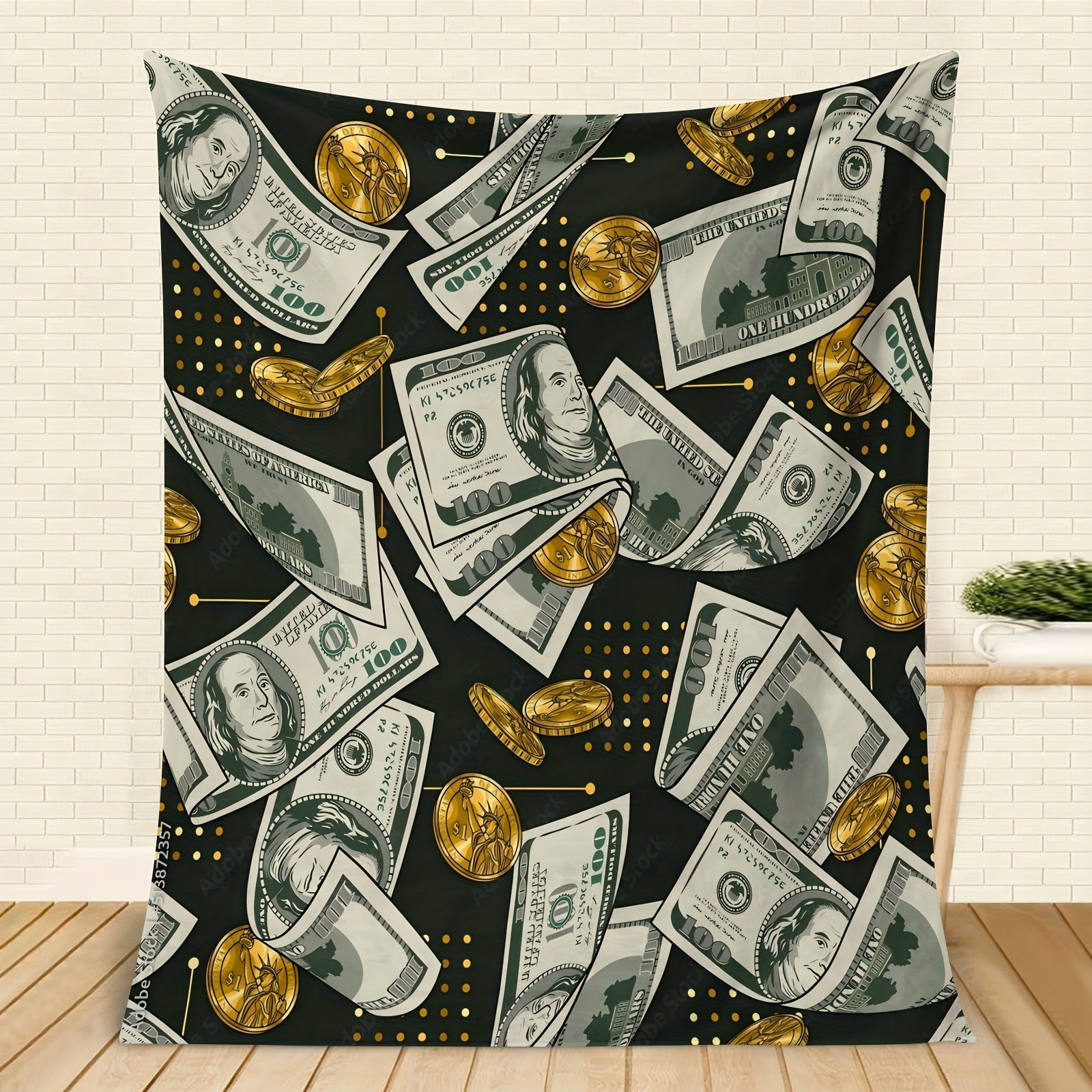 Digital Print Flannel Fleece Throw Blanket for All Seasons Lightweight Cozy 1 Piece