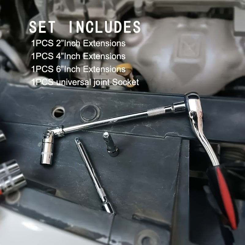 Universal Ratchet Wrench Connecting Rod Extension 15.24cm Small Fly Wrench Tool