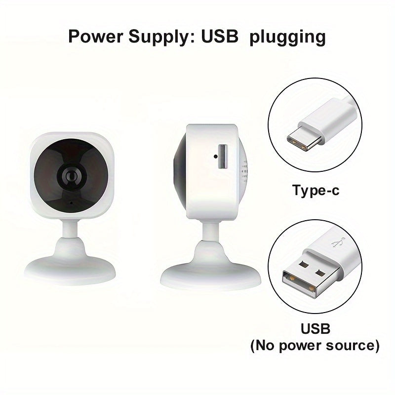 Wireless Security Camera 2MP WiFi Night Vision Two-Way Audio Indoor Surveillance