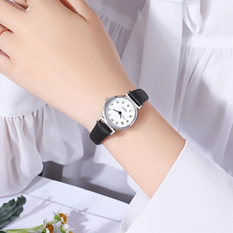 Unisex Quartz Watch Thin Strap Elegant Minimalist Gift for Students
