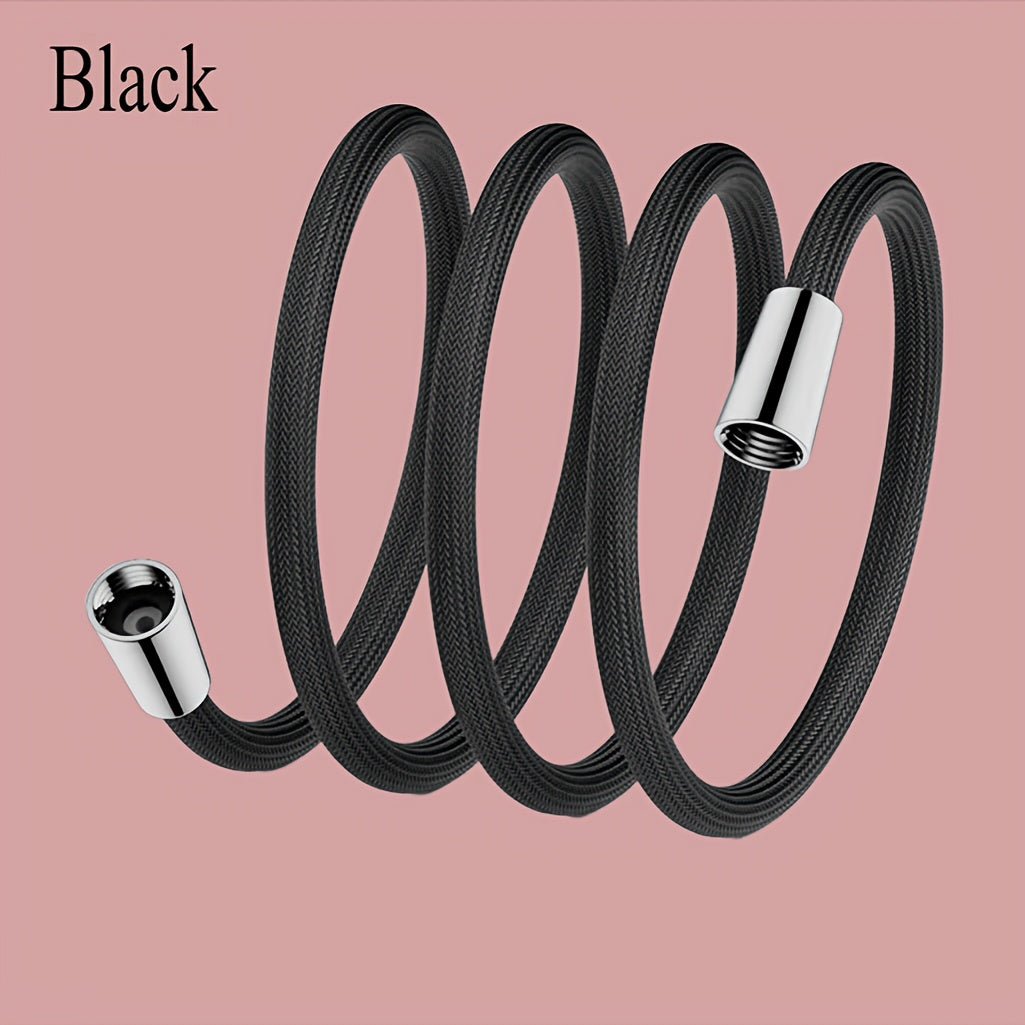 59-Inch Shower Hose with Brass Connector and Anti-Explosion Design Durable Nylon Pipe