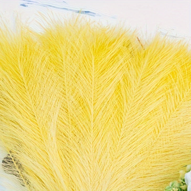 Sun'iy reed pampas gul to'plami 5 dona, 42.93 sm, bohem dekor uchun ichki xona uchun