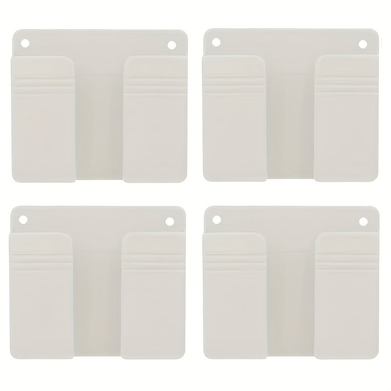 Mobile Phone Charging Stand with Remote Control Storage Wall Mount Organizer