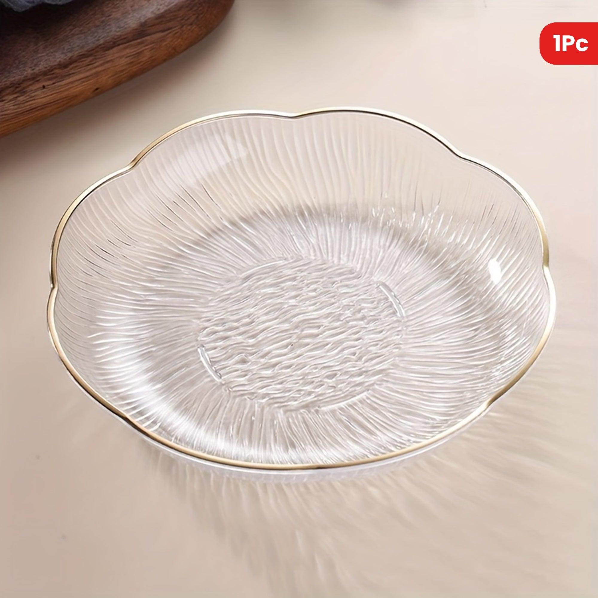 Crystal-Textured Plastic Fruit Bowl for Living Room Decor