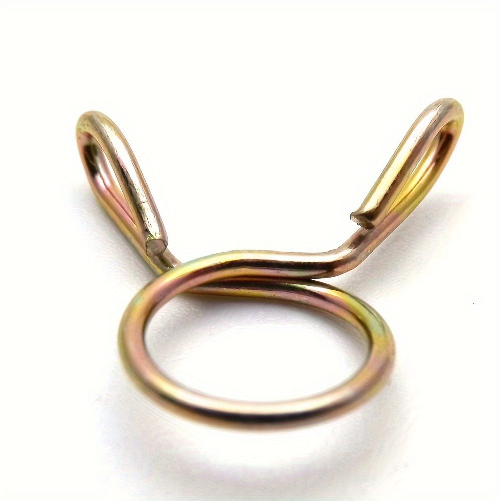 30pcs 8mm Metal Oil Hose Clamps for Motorcycle Scooter ATV Fuel Line