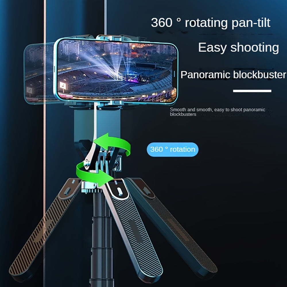 Palanca de temporizador automático de aluminio con control remoto inalámbrico y trípode para teléfono para transmisiones en vivo y grabación de video