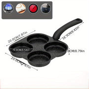 Cast Iron Egg Cooker Non-Stick with Handle for Pancakes Eggs and More