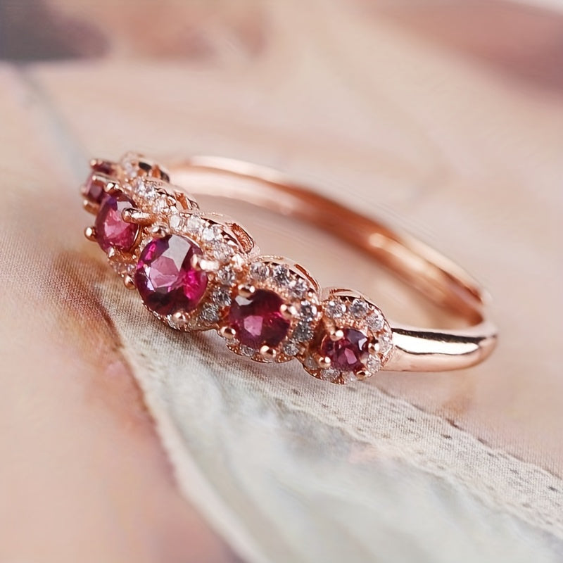 Women's Sterling Silver Jewelry Necklace with Purple Garnet Inlay