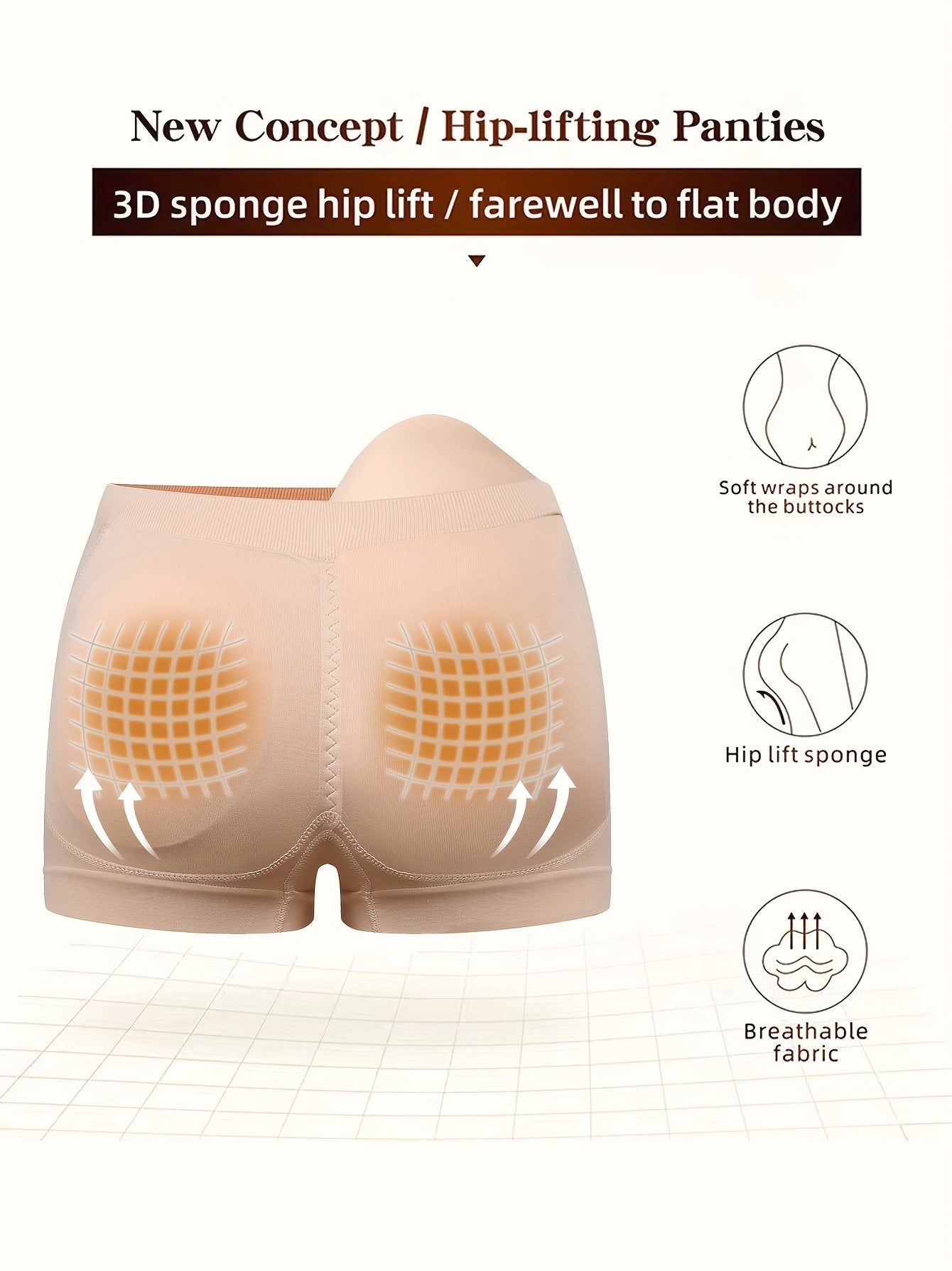 Women's Breathable Stretchy Boyshort Panties with Adjustable Lift and Shaping