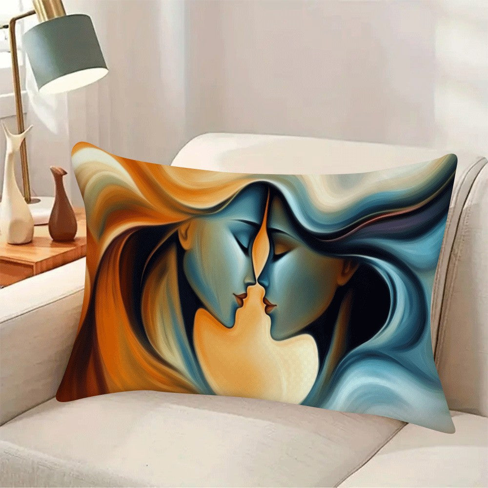 Square Cushion Covers Set of 2 50.8x30.48cm Outdoor Indoor Easy Clean Zip Closure