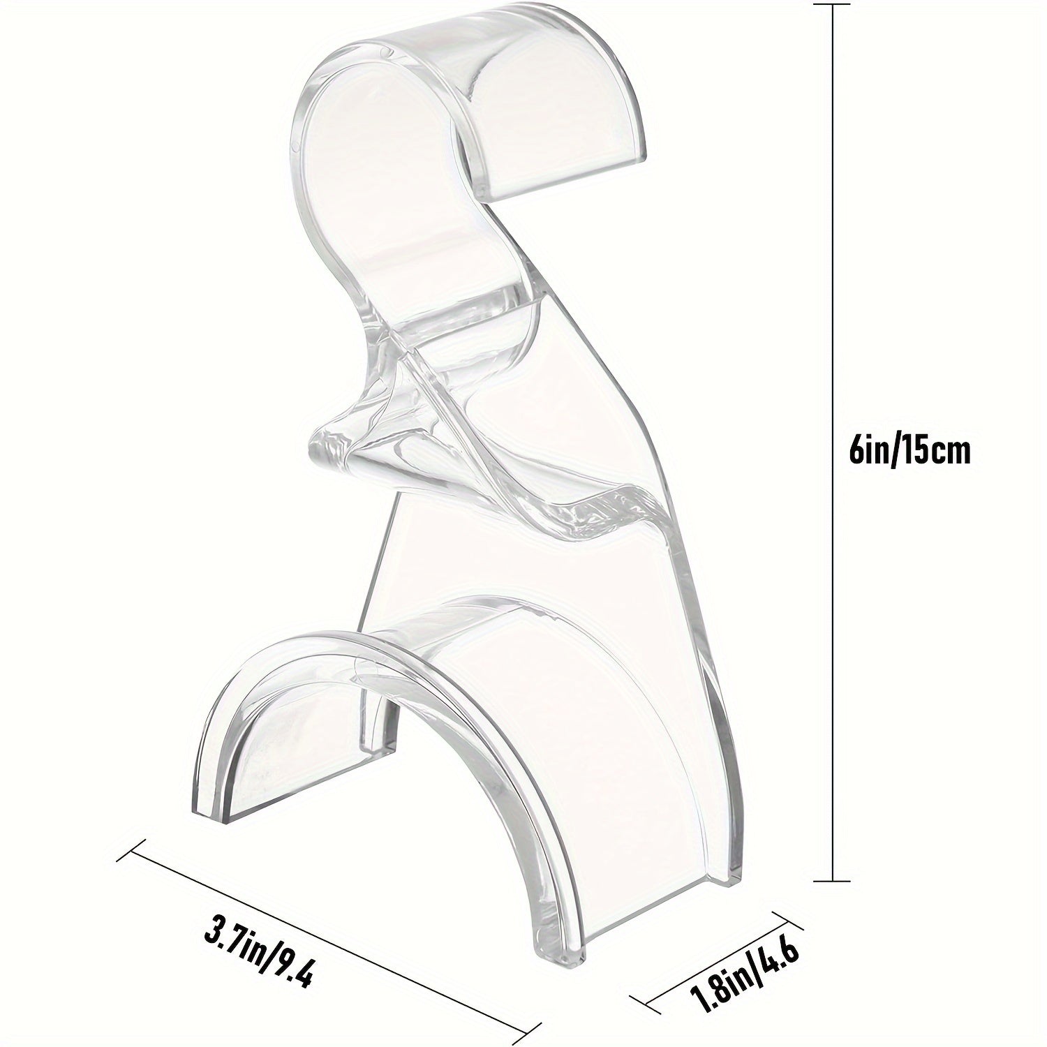 Set of 4 Clear PVC Purse Hangers Handbag Organizers Sturdy Storage Hooks