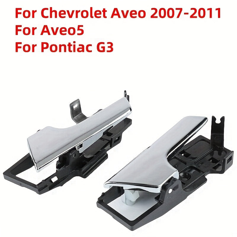 Front Door Handle Black ABS Chrome Finish for Sedan Vehicle Replacement