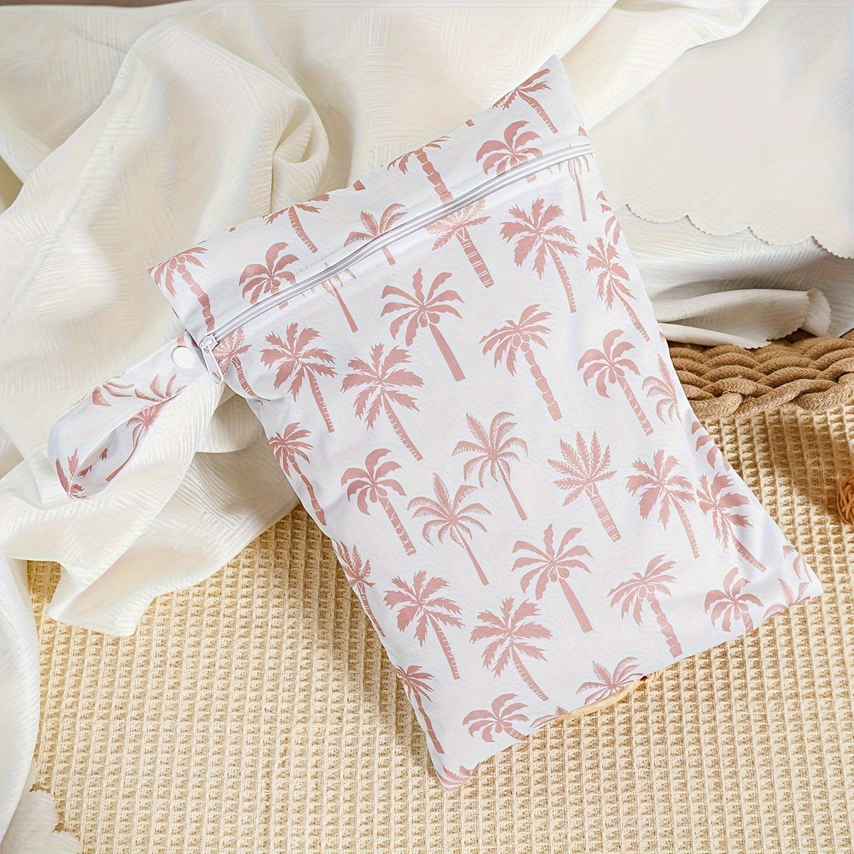 Портативная сумка для мамы в путешествии, водонепроницаемая сумка для подгузников с 2 отделениями для влажных и сухих вещей.