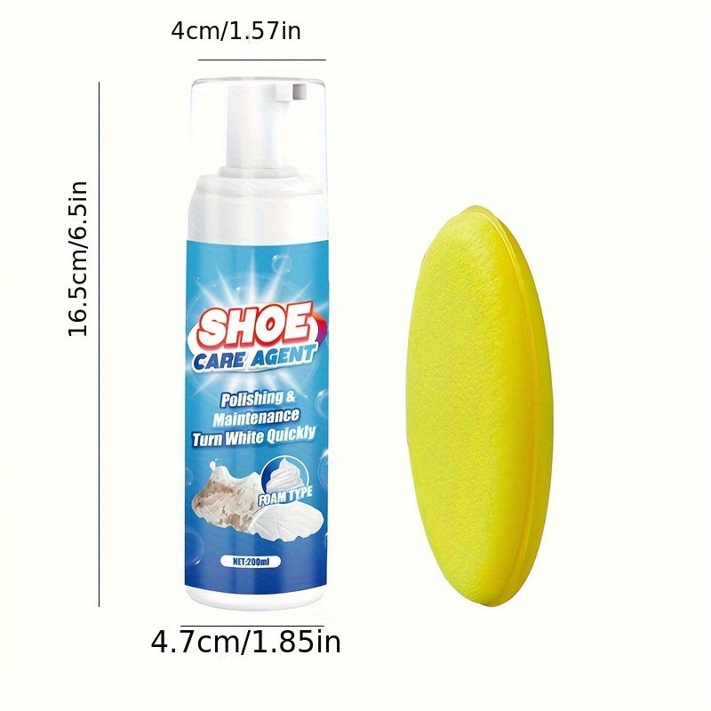 White Shoe Brightening Retainer Foam for Sneakers and Casual Shoes