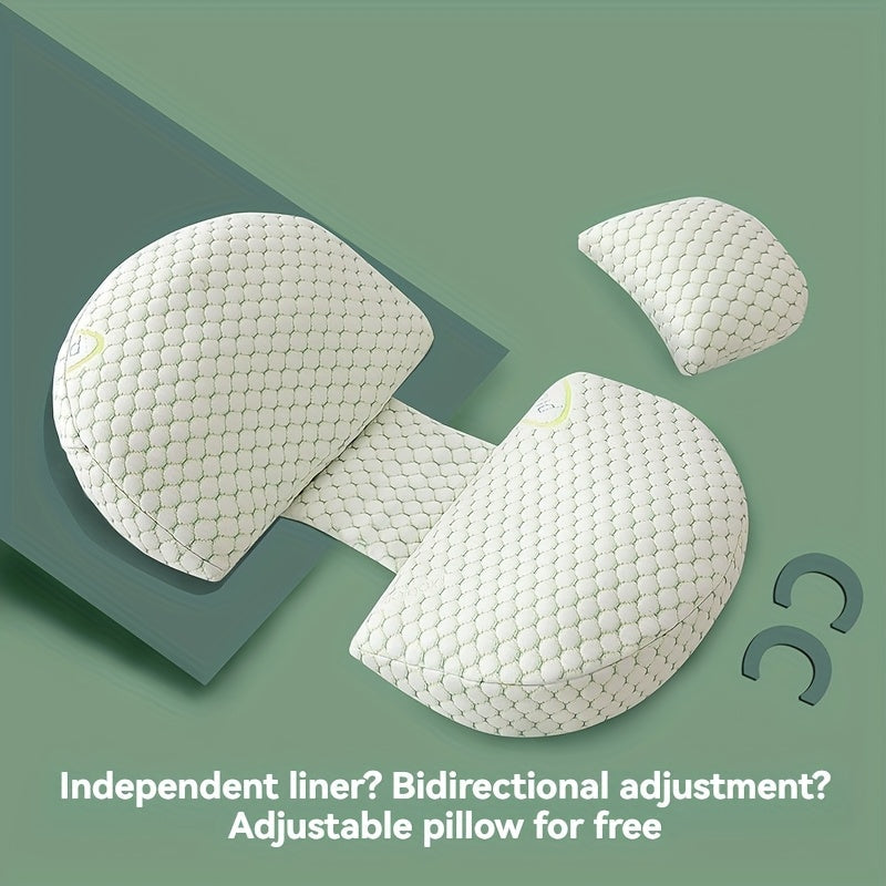 Yumshoq polyester homiladorlik yostiqchalari 2 ta, sozlanadigan qo'llab-quvvatlash va olib tashlanadigan qopqog' bilan