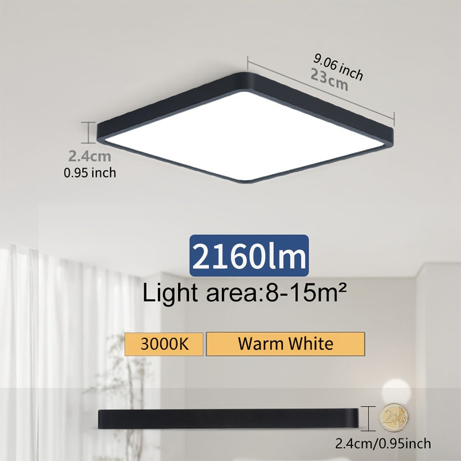 Modern Nordic LED Ceiling Light 24W 36W Ultrathin Square Indoor Living Room Bedroom