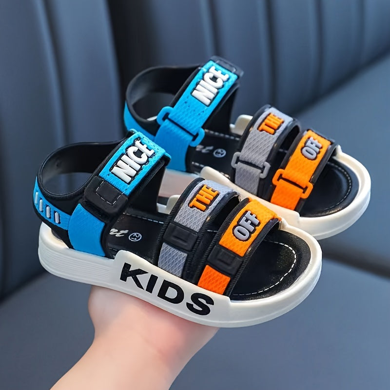 Boys Summer Sandals Kids' Breathable Non-Slip PVC Open Toe Casual Outdoor Shoes