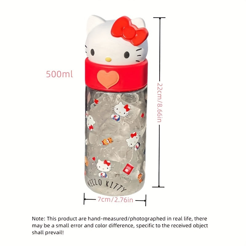 Large Capacity Water Bottle Tritan Material Cute Kawaii Cartoon Characters for Women