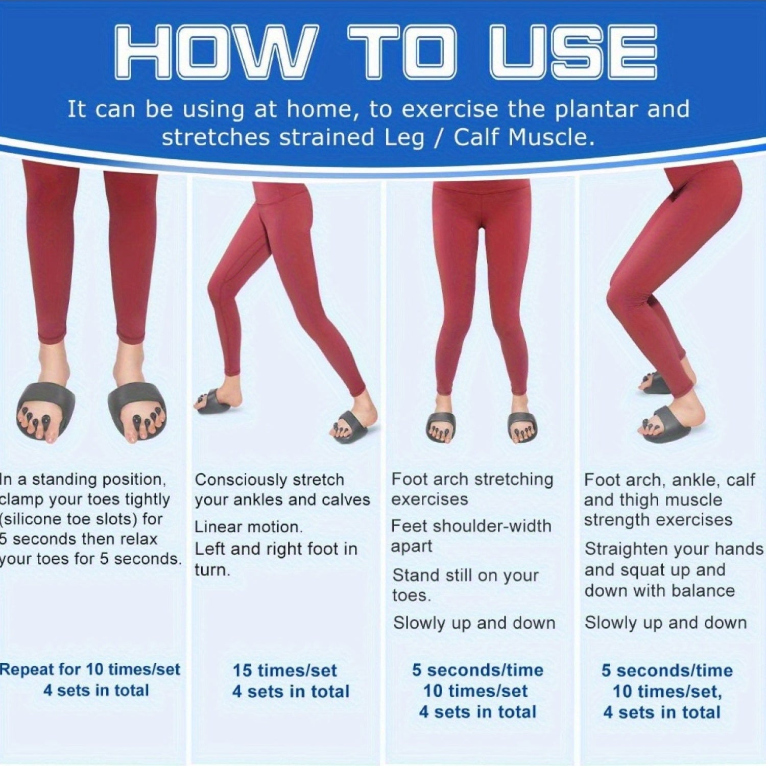 Ichki va tashqi foydalanish uchun noyob dizaynli fitnes chiroqlari, qiya qo'llab-quvvatlash va eng yuqori qulaylik uchun massaj vositasi bilan. Ajoyib sog'liq sovg'asi.