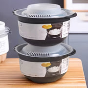 BPA-siz mikroto'lqinli guruch pishirgich - uy va yotoqxona oshxonalarida bitta porsiya ovqat tayyorlash uchun 29oz yopishqoq idish