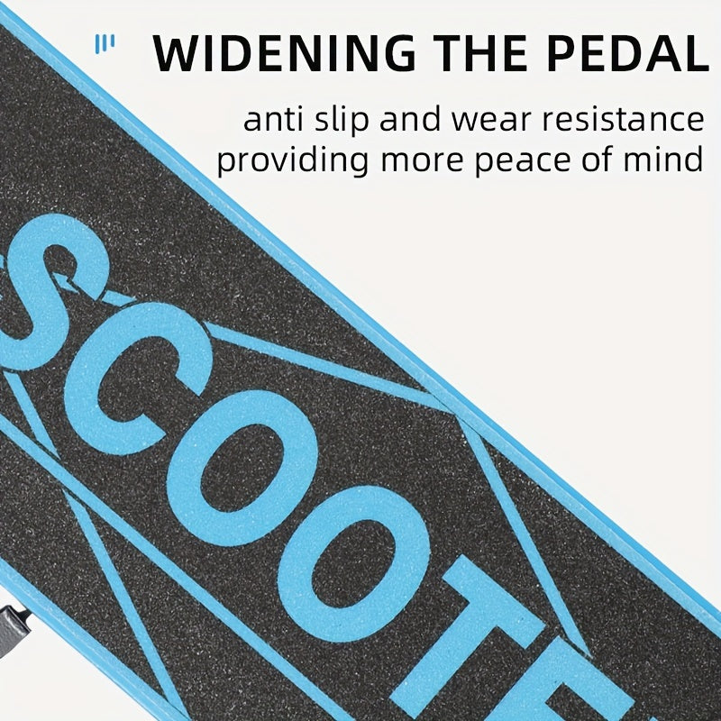 Adult Foldable Kick Scooter with Iron Frame Front Suspension Rear Brake Yellow 14+ Max 100kg