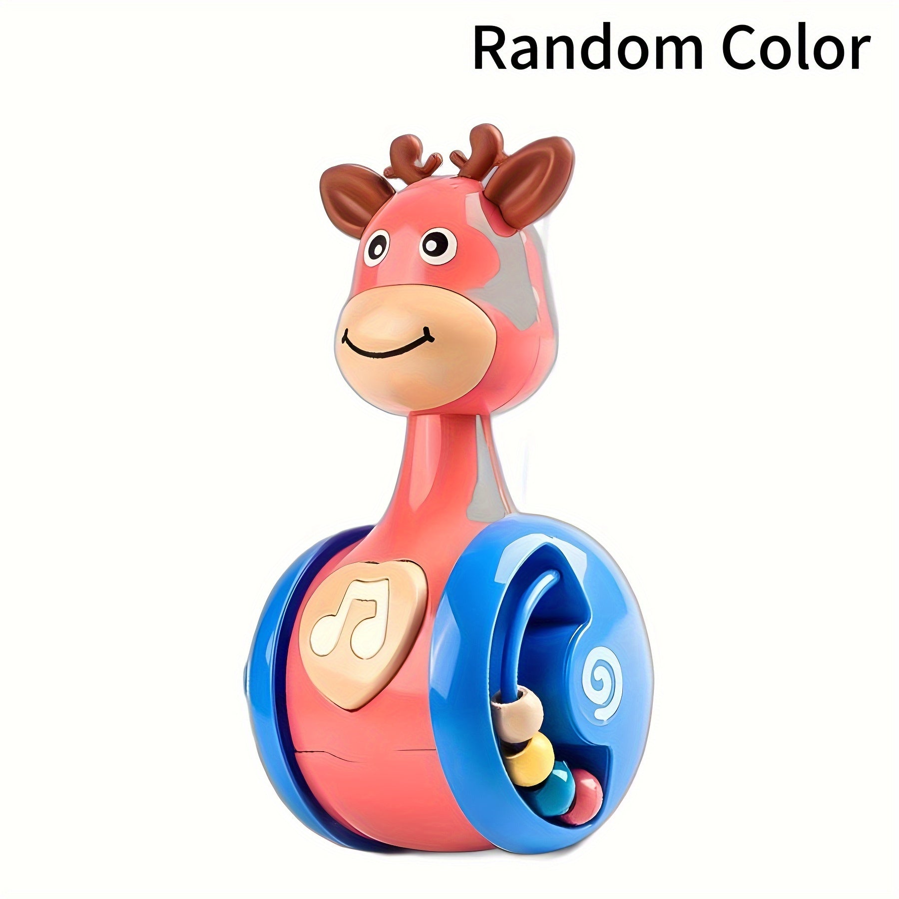 Bolalar uchun Musiqali Giraffa Tumbler O'yinchoq Interaktiv Qadam qo'yish Hamkori Ovoz va Tilla bilan