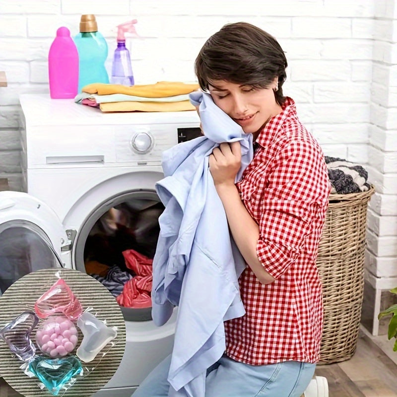 16/30/60pcs Laundry Detergent Pacs with Fresh Scent Stain Removal Softening for Home Dorm Travel