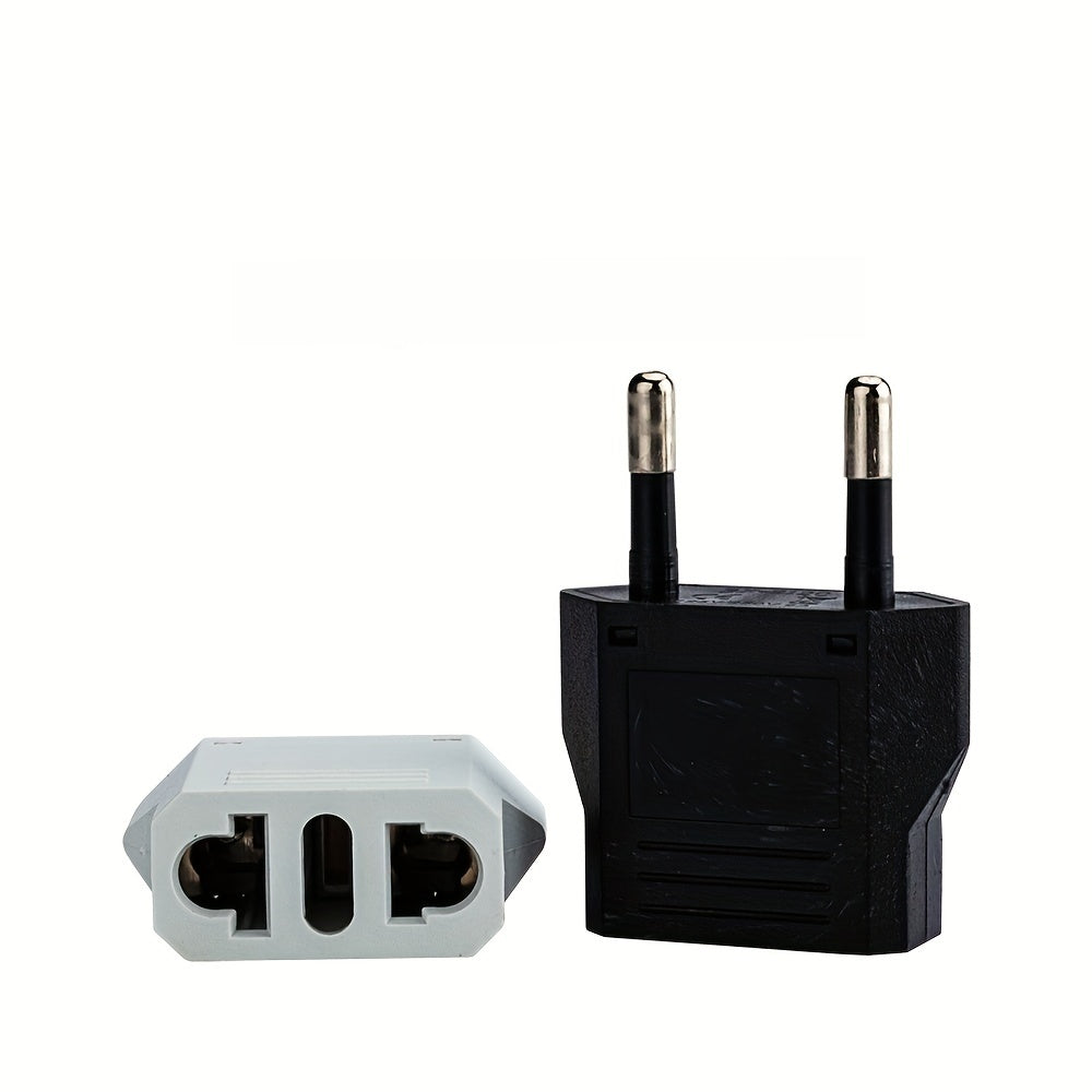 Enchufe estándar europeo a adaptador de viaje de media insulación de aleación de aluminio 9V-12V CA para Brasil, Italia, Suiza