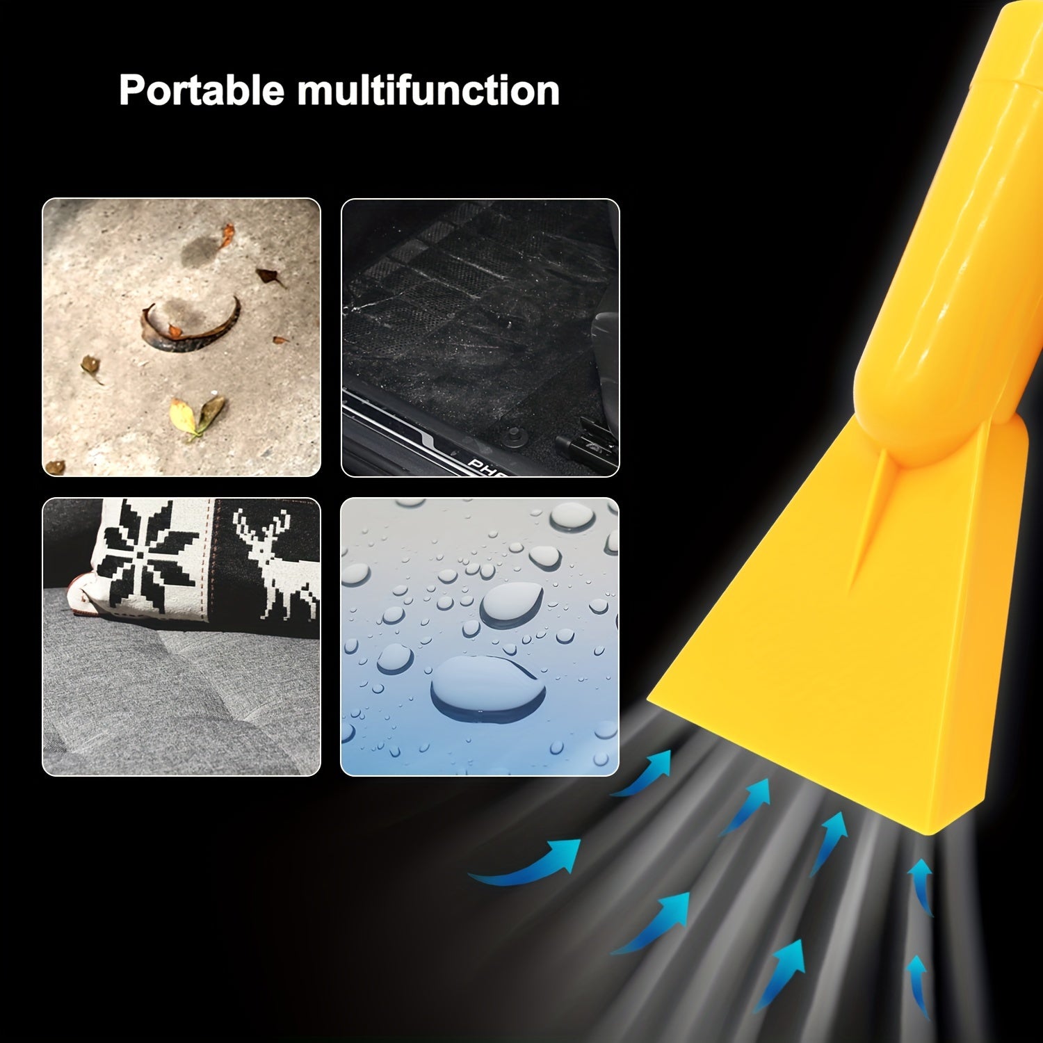 Car Vacuum Cleaner with Suction and Blowing Functions for Interior Cleaning 12V Portable Cylinder Style