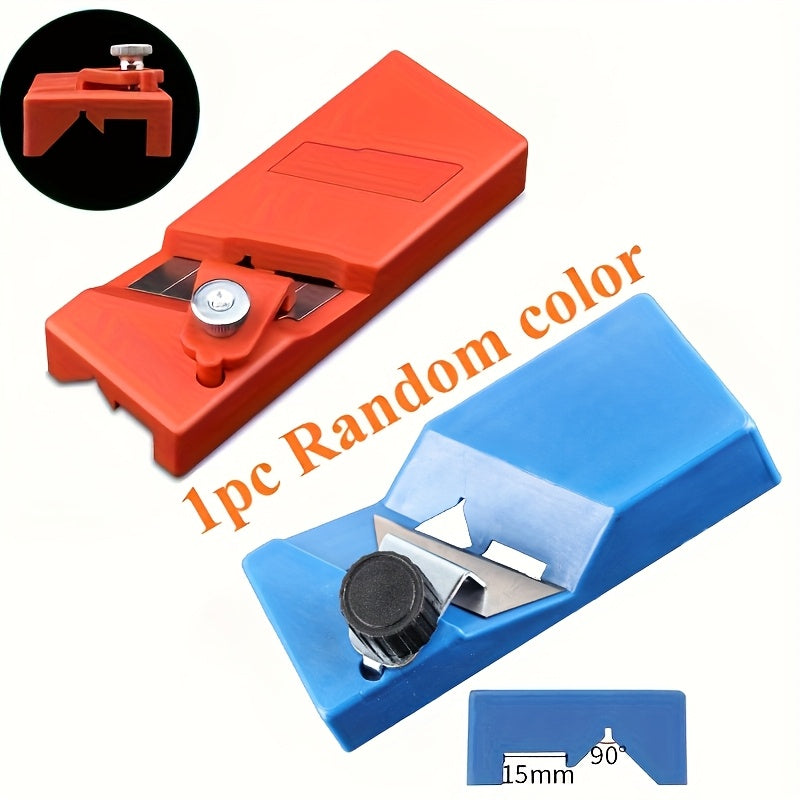 Handheld Woodworking Hand Planer Plastic Dual-Purpose V-Groove Chamfer Plane