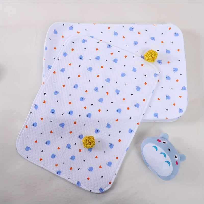 Almohadilla lavable e impermeable para cambio de pañales de algodón 35x45cm a prueba de fugas y transpirable para bebés